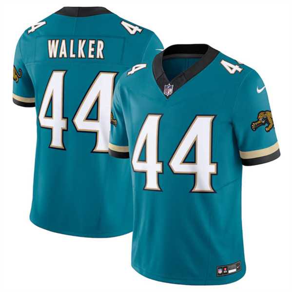 Men & Women & Youth Jacksonville Jaguars #44 Travon Walker Teal 2024 F.U.S.E. Prowler Throwback Vapor Limited Football Stitched Jersey->jacksonville jaguars->NFL Jersey